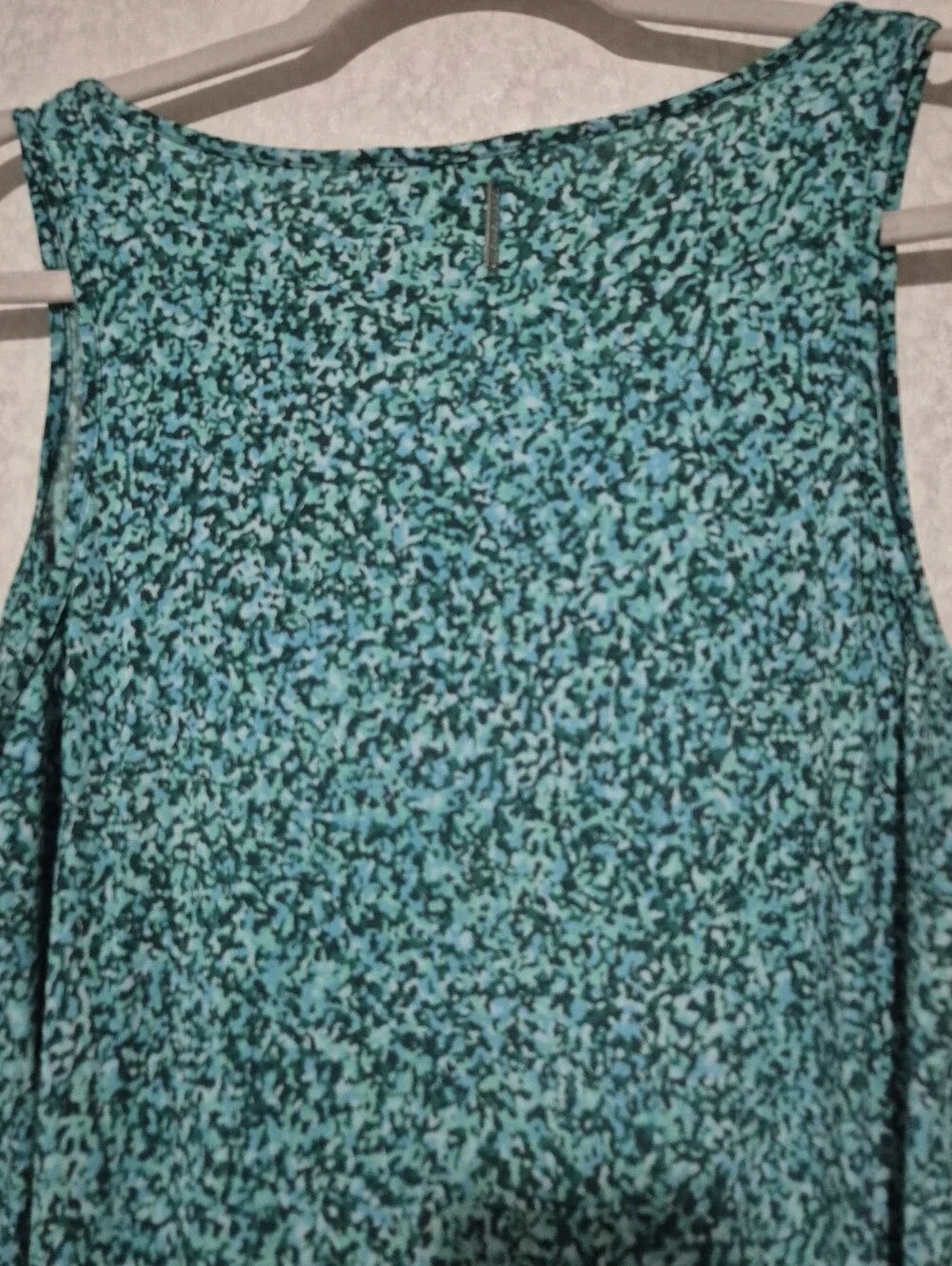 Michael Kors Teal Floral Sleeveless Maxi Dress Size:XL